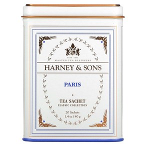 Haney & Sons Pais Black Tea 하니앤손스 파리 블랙티 홍차 틴케이스 티백 20개입 2팩, 2g, 2개