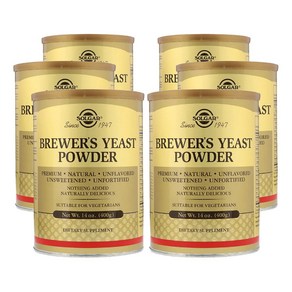 [6개 SET] 솔가 맥주효모 파우더 400g (분말) Solgar Brewers Yeast Powder