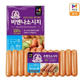 목우촌 [목우촌] 주부9단 인기햄류 세트 (프랑크소시지500g+비엔나소시지450g), 1개