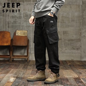 JEEP SPIRIT 지프 남성 캐주얼 루즈핏 멀티포켓 카고팬츠 JP6773+사은품