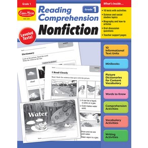 (영문도서) Reading Compehension: Nonfiction Gade 1 Teache Resouce Papeback, Evan-Moo Educational Publi..., English, 9781645143345