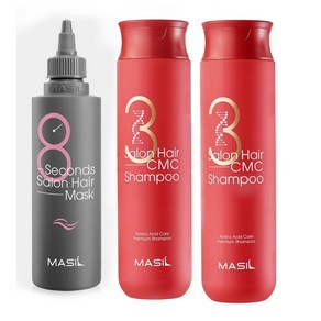 MASIL 마실 살롱 헤어 CMC 샴푸 300ml (1+1) + 8초살롱 헤어마스크 200ml, 1개