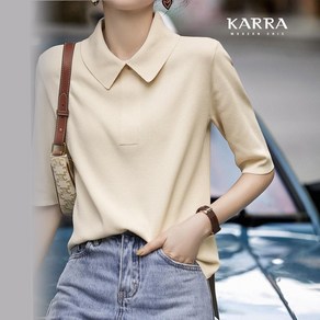 카라 KARRA 노버튼하프니트 A3F0968