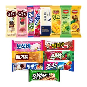 바 아이스크림 3종 8개씩 24개 죠스바8개 + 수박바8개 + 스크류바8개, 1세트