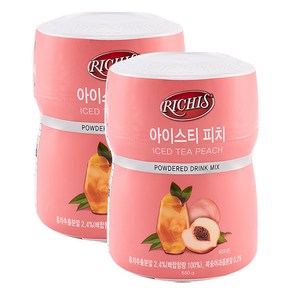 리치스 아이스티 피치 분말, 550g, 1개입, 2개