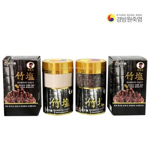 바라던건강 맑은날에만 굽는 프리미엄 9회 구운 죽염 자죽염 고체알겡이 250g 1개 +9회 고운가루 죽염 250g 1개 경방원 세트, 2개