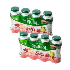 (냉장)[풀무원]액티비아 스무디 딸기바나나150mlx8, 8개, 150ml