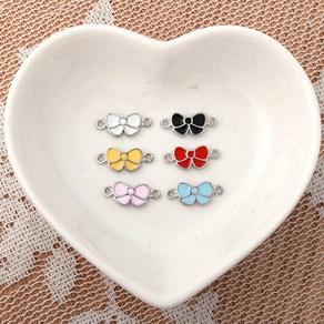 비즈아이 [7459-05]에폭펜던트 미니리본양고리 16x7mm OR 1개