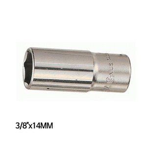 지니어스각 [2개묶음] 6각 알 지니어스 롱핸드소켓 3 8inx14mm 복스 DW50038B, 1개