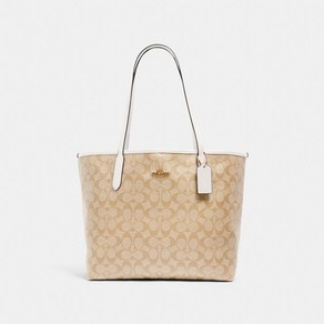 코치 시그니처 캔버스 시티 토트백 5696 IMDQC City Tote In Signatue Canvas