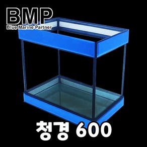 다팜아쿠아 BMP 피시박스 청경600 12T 오픈형 2자 사각 유리 어항 수조 (600x350x420mm)