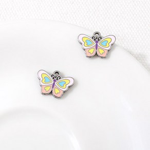 싼비즈 [8-131-07]써지컬스틸 펜던트 에폭캔디나비 15x11mm 1개