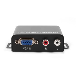 NEXT 2423VHC VGA (RGB) + 스테레오 오디오 to HDMI 변환 미니 컨버터 월마운트, 1개