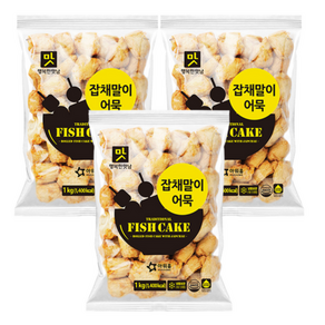 아워홈 잡채말이 어묵 1kg, 3개