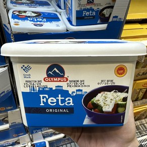 코스트코 올림푸스 페타 치즈 1KG 그리스산 샐러드토핑 피자 파스타 카나페 카레 와인, 1개