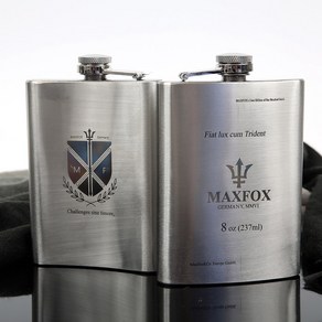 MAXFOX 크레스트(Crest) 에디션 힙플라스크 8oz_237ml