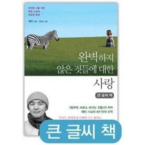 완벽하지 않은 것들에 대한 사랑(큰글씨책):온전한 나를 위한 혜민 스님의 따뜻한 응원