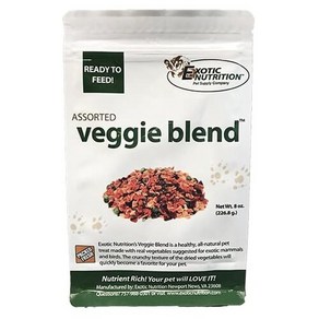 Exotic 엑소틱 베지 블렌드 슈가글라이더 먹이 227g Veggie Blend, 1개