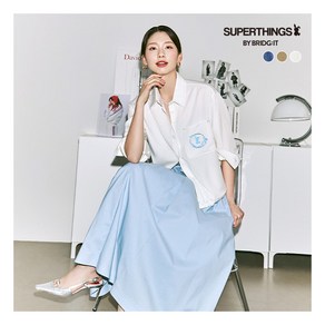 [바이브리짓] [X슈퍼띵스]25SS 리오셀100 데님셔켓