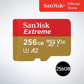 샌디스크코리아 공식인증정품 마이크로 SD카드 SDXC Exteme 익스트림 QXAV, 256GB