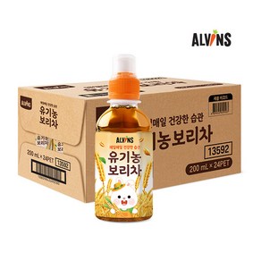 [엘빈즈] 유기농보리차 PET, 200ml, 1개