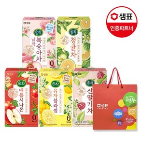 샘표 순작 콜드브루 0kcal 과일허브티 5종 20T 2+1개 골라담기, 3개