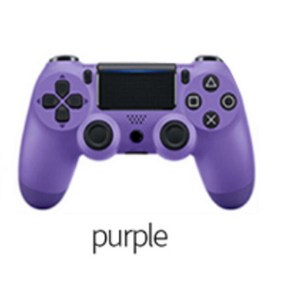 PS4 무선 게임패드용 블루투스 컨트롤러 소니 로고 포함 박스 없음, 1개, 21) Puple with logo