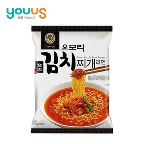 유어스 오모리 김치찌개 봉지라면, 4개