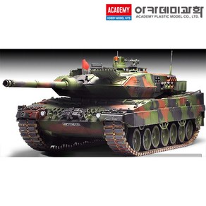 1/35 독일 육군 주력전차 레오파트 2A6 탱크 밀리터리 프라모델 아카데미과학 13282 (안전 포장 배송), 1개