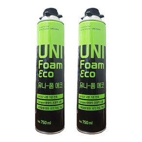 유니 폼 에코 사계절 우레탄폼 건형 750ml, 2개