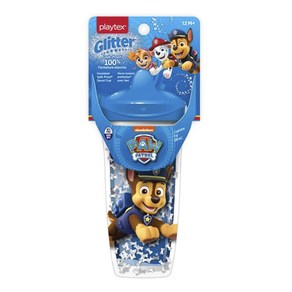 플레이텍스 샘 방지 남아용 글리터 빨대컵 266ml, 1개, Paw Patol