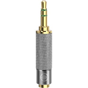 이어폰잭 커넥터 변환연결잭 변환 Geekia 4.4mm 남성에서 3.5mm 18 균형 잡힌 여성 헤드폰 어댑터 4극 케이블 플레이어 장치 알루미늄 합금 오디오 플러그 금도금, 3.5mm Male to 3.5mm Balanced F