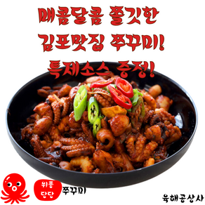 매콤달콤쫄깃 김포 맛집 위풍당당 쭈꾸미 특제소스 증정, 1세트, 500g