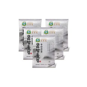 지도표성경김성경김본사 두번구운 곱창 돌김 무조미 30g 10매 5봉 (총50매), 성경김본사 두번구운 곱창 돌김 무조미 30g 10매 5, 70g, 5개