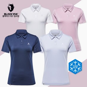 블랙야크 여름 여성 반팔 카라 티셔츠 B 아이스 폴로 티 S 1BYTSM4512 냉각 효과 쿨 반팔 상의