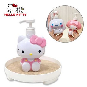 주방세제용기 싱크대용 주방 비누 및 식기 세제 보관 병 가정용 리필 가능 3D, Hello Kitty, 1개