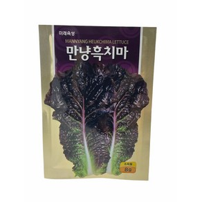 만냥 흑치마 상추 씨앗 8g