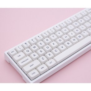 페블온 미니멀 심플 퓨어화이트 XDA PBT 기계식 키보드 키캡 (121개)