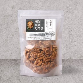 깨끗이 세척 하고 갓 구운 호두 건강한 무염식, 세척호두350g2개, 2개, 350