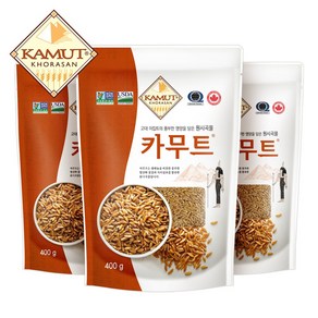 현대농산 정품 카무트 쌀 1.2kg (400gX3봉), 400g, 3개