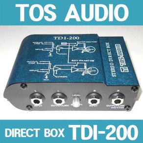 TDI-200 DIRECT BOX TOS AUDIO STEREO TDI200 다이렉트박스, 상세정보참조