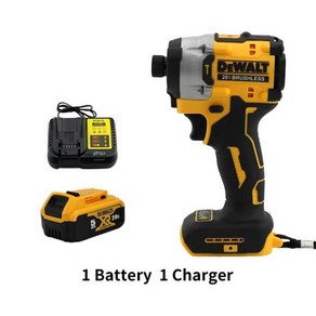 Dewalt 무선 컴팩트 드릴 드라이버 20V 브러시리스 전기 충전식 전동 공구 DCF850 업그레이드, 3) 1battey1chage - UK, 1개