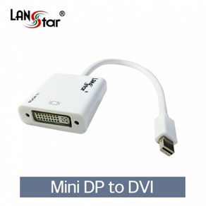 랜스타 컴퓨터 모니터 TV 신호변환기 Mini 디스플레이 to DVI 0.2M LS-MDP29, 상세페이지 참조