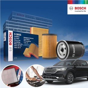 카니발(KA4) 3.5 가솔린 BOSCH 에어크리너 오일필터 2종세트 6L 필요 a3020+o372 KPT-5560335 cs02071, 1개