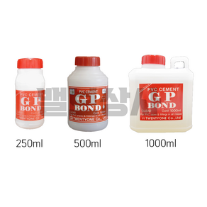 GP PVC본드 1000ml PVC접착제 배관본드 파이프본드 솔본드, 1개