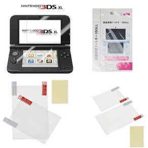 닌텐도 3DS XL 전용 고광택 액정보호 필름 / 위 아래 각1매 1셋, 1개, 닌텐도 3DS XL 전용 고광택  액정보호 필름