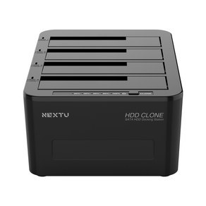 NEXTU 864DCU3 4베이 USB3.0 SSD HDD 하드도킹스테이션 하드복사, 1개