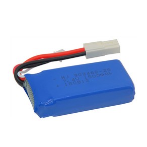 USB 충전기 포함 배터리 903462 FT009 RC 보트 12428 Lipo 2S 7.4 V 1500 mah JST SM T EL-2P 플러그 mAh, 1개, 04 EL-2P