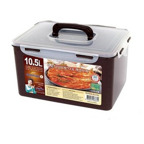 쿨맥시 밀폐용기 김치통 정리 반찬통 사각 53호 10.5L, 1개