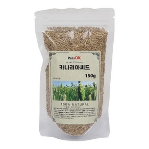 PetsOK 카나리아 씨드 새먹이 모든새 앵무새, 150g, 1개